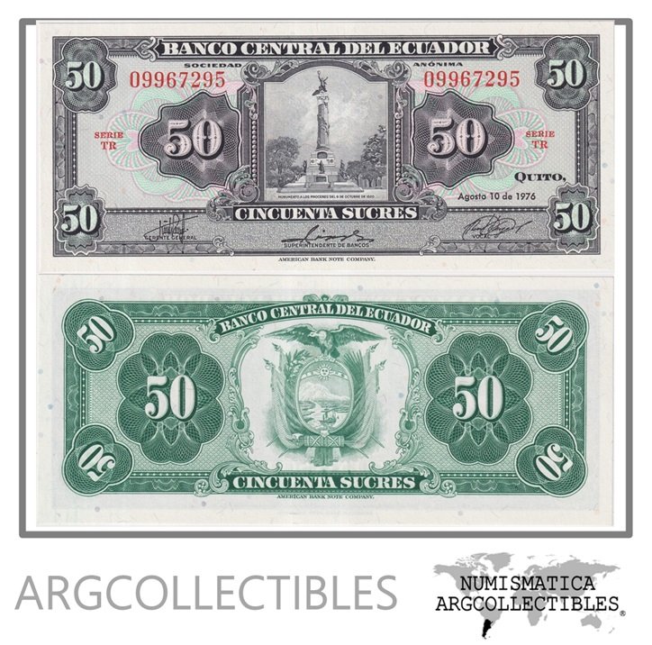 Ecuador Billete 50 Sucres 1976 P-111(4) UNC