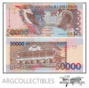 Santo Tome Y Principe Billete 50.000 Dobras 2004 P-68c UNC