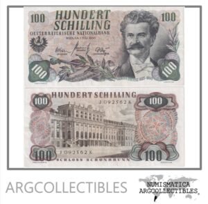 Austria Billete 100 Shillings 1960 P-138a VF+