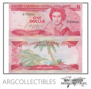 Santa Lucia Billete 1 Dolar 1985 P-17L UNC