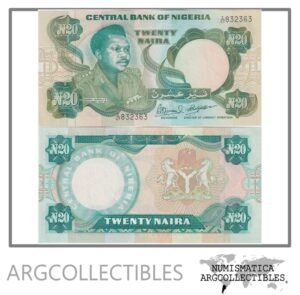Nigeria Billete 20 Naira 1984 P-26f UNC