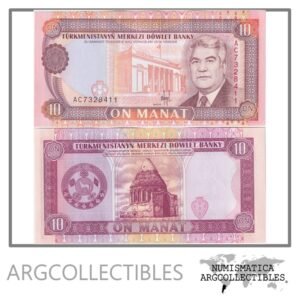 Turkmenistan Billete 10 Manat 1993 P-3 UNC