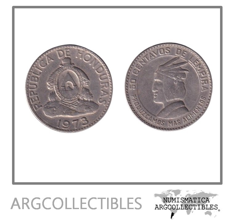 Honduras Moneda 50 Centavos 1973 FAO Niquel KM-82 AU