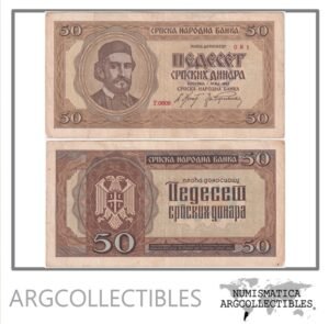Serbia Billete 50 Dinara 1942 P-29 VF