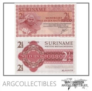 Surinam Billete 2 1/2 Gulden 1967 P-117 UNC