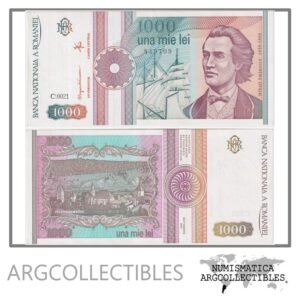 Rumania Billete 1.000 Lei 1991 P-101 UNC