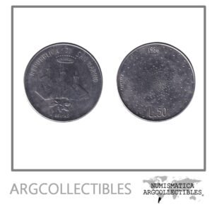 San Marino Moneda 50 Liras 1986 Acero KM-192 UNC