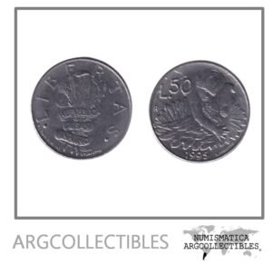 San Marino Moneda 50 Liras 1995 Acero KM-327 UNC