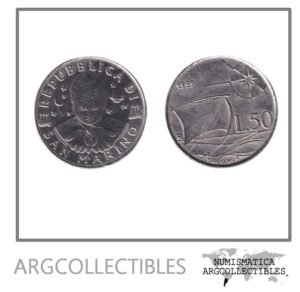 San Marino Moneda 50 Liras 1999 Niquel KM-391 UNC