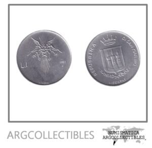 San Marino Moneda 1 Lira 1983 Aluminio KM-145 UNC