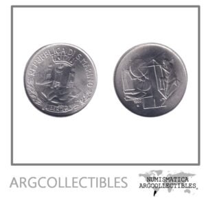 San Marino Moneda 2 Liras 1982 Aluminio KM-132 UNC