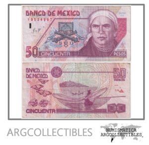 Mexico Billete 50 Pesos 1999 P-107d VF (Serie CZ)