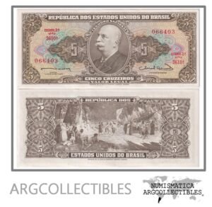 Brasil Billete 5 Cruzeiros 1963 P-176b/C-072 AU