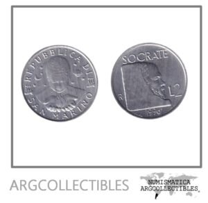 San Marino Moneda 2 Liras 1996 Aluminio KM-350 UNC