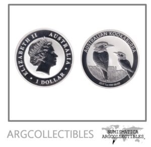 Australia Moneda 1 Dolar 2017 Plata 999 Kookaburra Proof