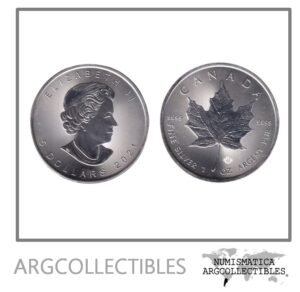 Canada Moneda 1 Dolar 2021 Maple Plata 999 UNC