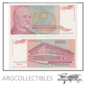 Yugoslavia Billete 500.000.000.000 Dinara 1993 P-137 UNC (Jovan Jovanovic)