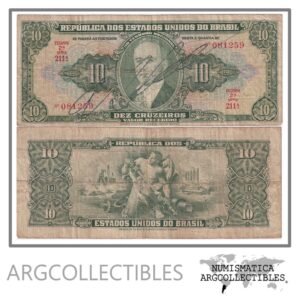 Brasil Billete 10 Cruzeiros 1950 P-143/C-075 VF