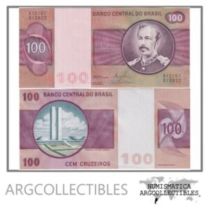 Brasil Billete 100 Cruzeiros 1981 P-195Ab XF+