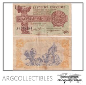 España Billete 1 Pesetas 1937 P-94 VF