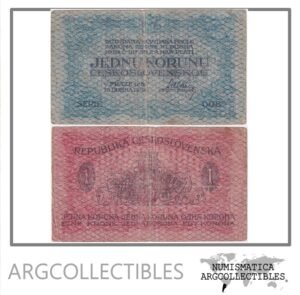 Checoslovaquia Billete 1 Korun 1919 P-6 F+