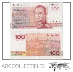 Luxemburgo Billete 100 Francos 1986 P-58a VF+