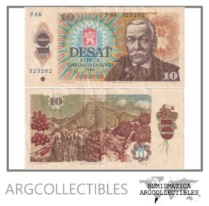 Checoslovaquia Billete 10 Korun 1986 P-94 VF+