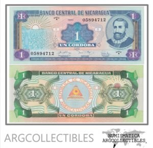 Nicaragua Billete 1 Cordoba 1990 P-173 UNC