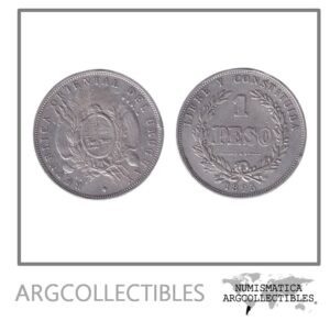Uruguay Moneda 1 Peso 1895 Plata 900 KM-17a VF+