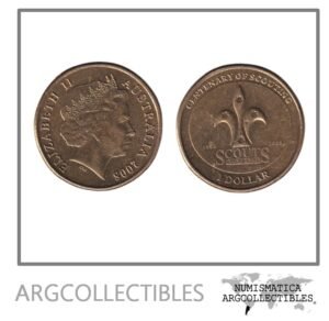 Australia Moneda 1 Dolar 2008 Scouts Laton KM-1039 AU