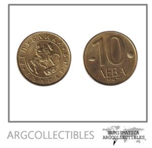 Bulgaria Moneda 10 Leva 1997 Laton KM-224 UNC