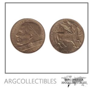 Vaticano Moneda 200 Liras 1985 Papa Juan Pablo II Bronce KM-189 UNC