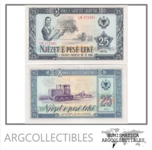 Albania Billete 25 Leke 1976 P-44 UNC