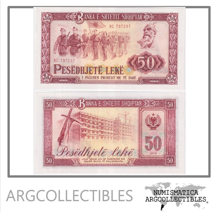 Albania Billete 50 Leke 1976 P-45 UNC