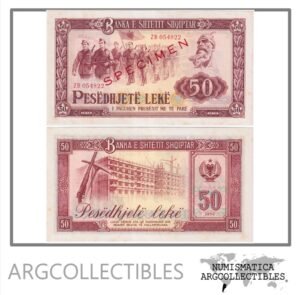 Albania Billete 50 Leke 1976 P-45 AU (Specimen)