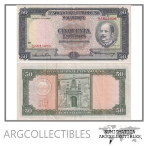 Mozambique Billete 50 Escudos 1958 P-106 VF+