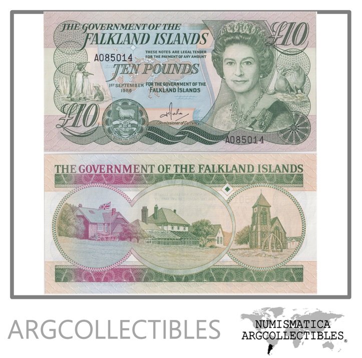 Malvinas Billete 10 Pound 1986 P-14 UNC