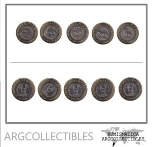 Kazajistan Set x 5 Monedas 2025 Animales Bimetalica UNC