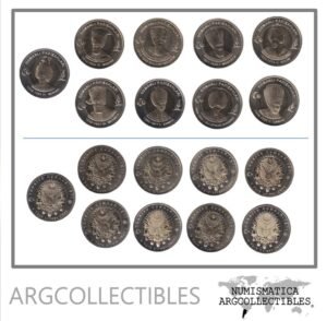 Turquia Set x 9 Monedas Sultanes Otomanos 2025 Bimetalicas UNC