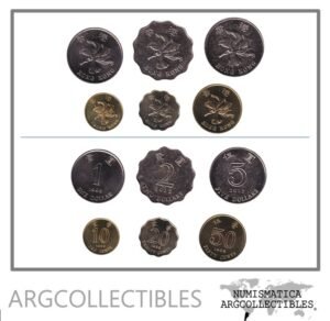 Hong Kong Moneda Set x 6 1998-2012 Flores UNC