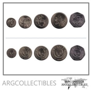 Chipre Moneda Set x 5 2004 UNC