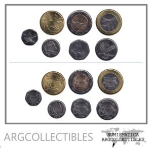 Botswana Moneda Set x 7 2013 Animales UNC
