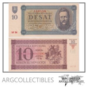 Eslovaquia Billete 10 Korun P-6s 1943 UNC (Specimen)