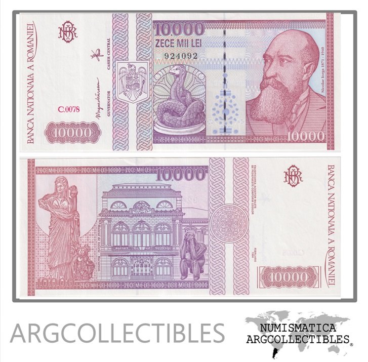 Rumania Billete 10.000 Lei 1994 P-105 UNC