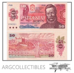 Checoslovaquia Billete 50 Korun 1987 P-96 UNC