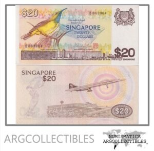 Singapur Billete 20 Dolares 1979 P-12 XF+
