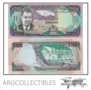 Jamaica Billete 100 Dolares 1991 P-75a UNC