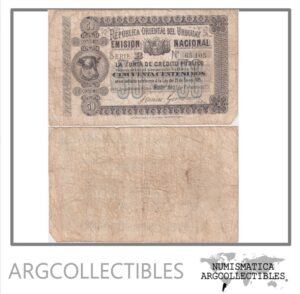 Uruguay Billete 50 Centesimos 1875 P-A117 F+