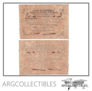 Venezuela Billete 8 Reales 1862 P-S-251 VF+