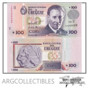 Uruguay Billete 100 Pesos 2008 P-88a UNC (Reposicion) (Serie E)
